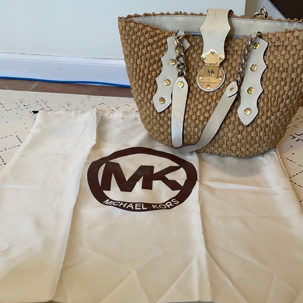 Michael Kors Straw Tote